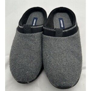 Lands' End Men's Fleece Clog House Slippers Gray 9